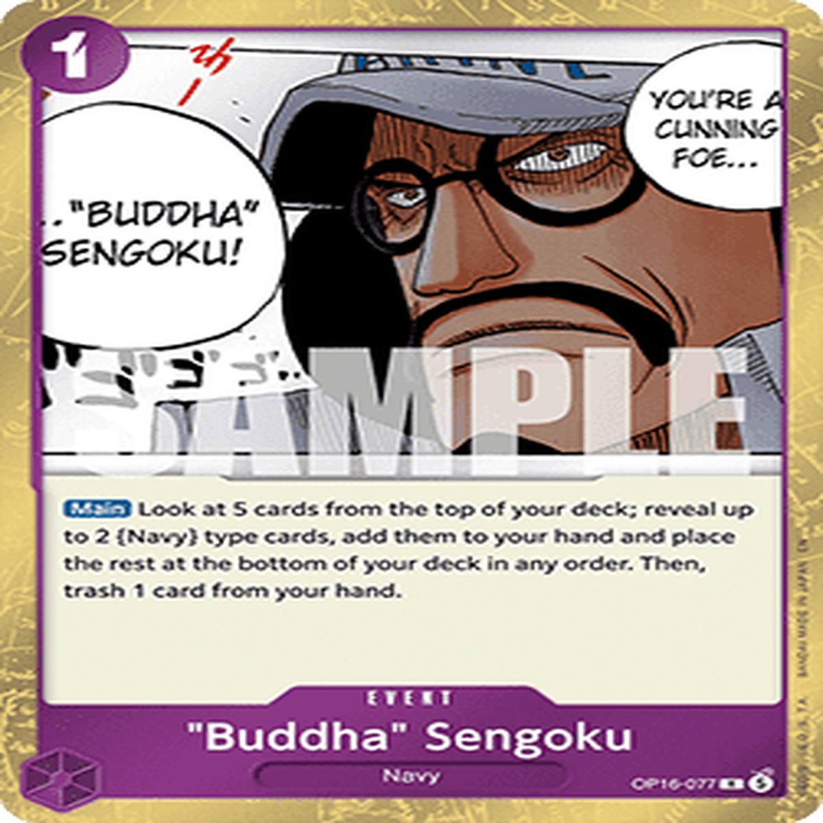 "Buddha" Sengoku (OP16-077) - The Time of Battle (Rare) [OP16-077]