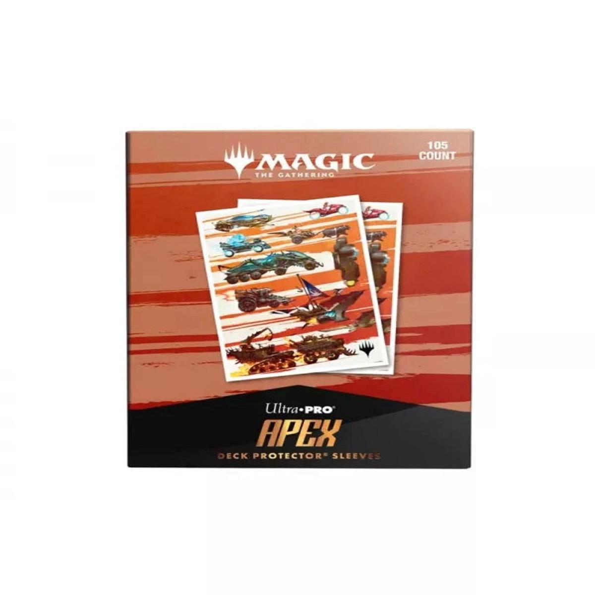 ```json{ "json": [ { "text": "[MTG] Standard 105ct Apex Deck Protector sleeves Multiplanar Race Set Symbol Magic The Gathering - Ultra Pro" } ]}```